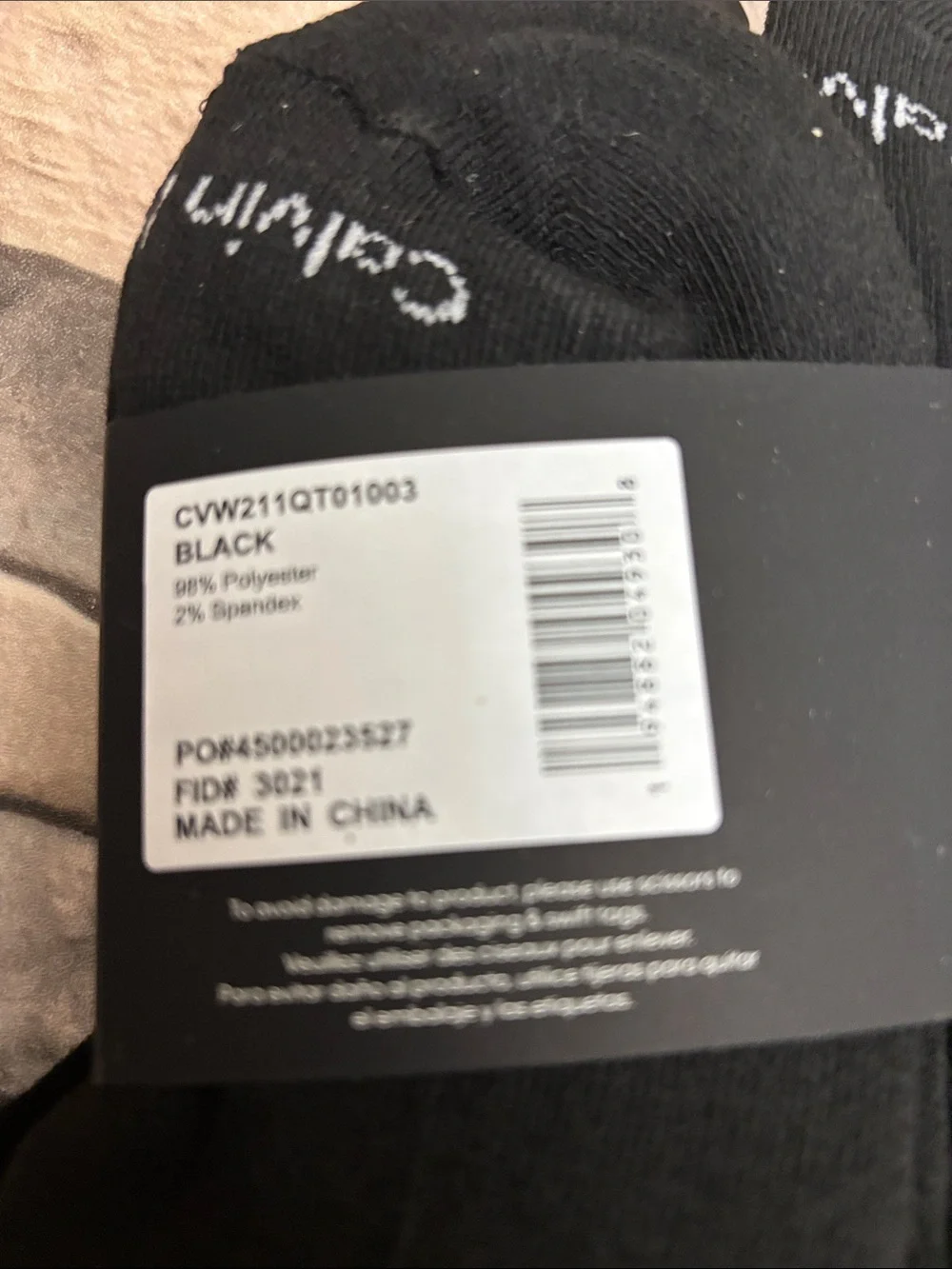 Calvin Klein Men’s Black Cushion Ankle Socks - 6 Pack